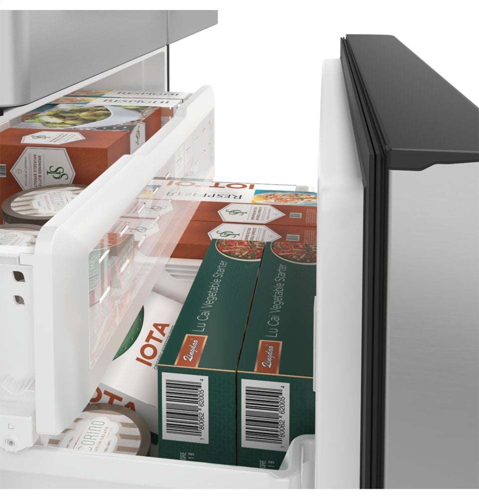 Cafe CYE22UP2MS1 Café Energy Star® 22.1 Cu. Ft. Smart Counter-Depth French-Door Refrigerator With Keurig® K-Cup® Brewing System