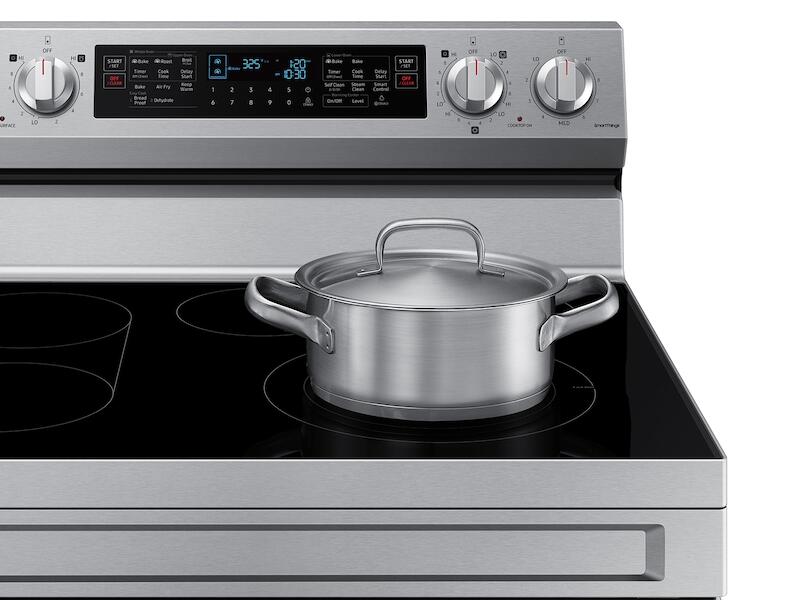 Samsung NE63A6751SS 6.3 Cu. Ft. Smart Freestanding Electric Range With Flex Duo™, No-Preheat Air Fry & Griddle In Stainless Steel