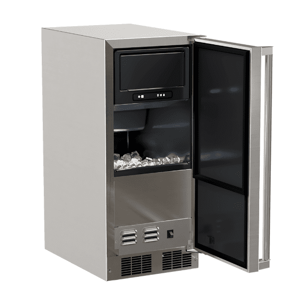 Marvel MOCL215SS01A 15-In Outdoor Built-In Clear Ice Machine For Gravity Drain Applications With Door Style - Stainless Steel