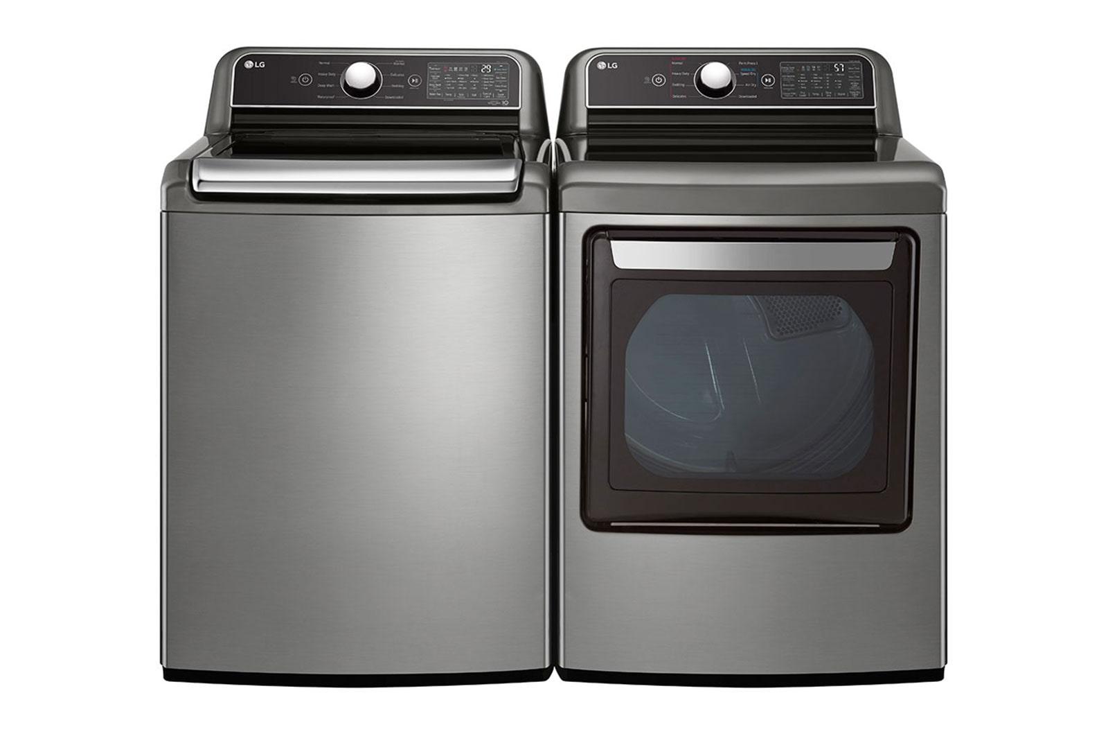 Lg DLE7400VE 7.3 Cu. Ft. Ultra Large Capacity Smart Wi-Fi Enabled Rear Control Electric Dryer With Easyload™ Door