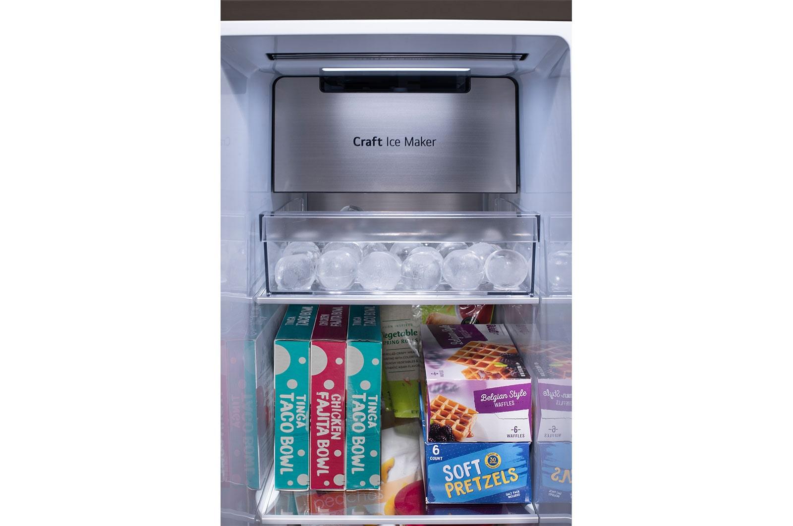 Lg LRSOC2306S 23 Cu. Ft. Smart Side-By-Side Counter-Depth Instaview® Refrigerator With Craft Ice™
