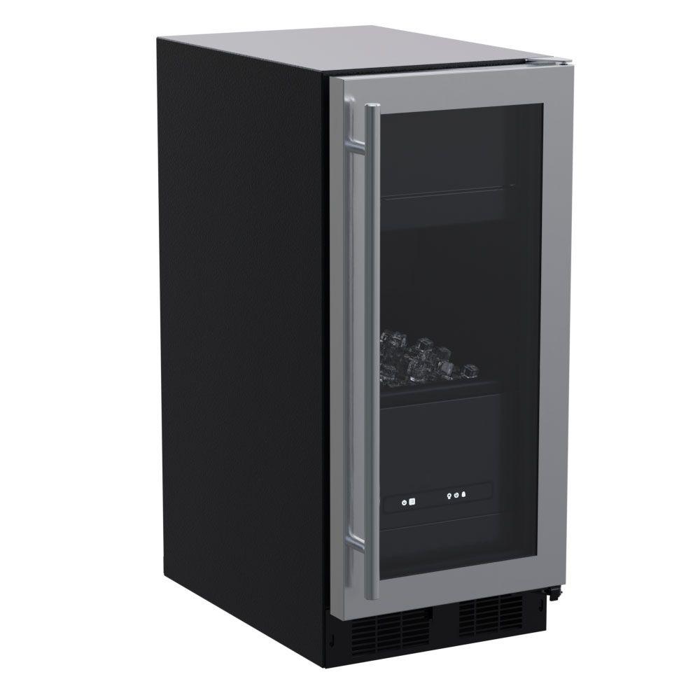 Marvel MLCL215SG01B 15-In Built-In Clear Ice Machine With Door Style - Stainless Steel Frame Glass