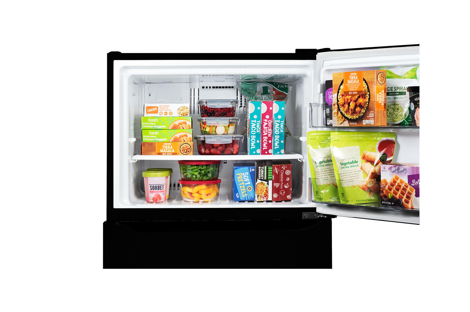 Lg LTCS20020B 20 Cu. Ft. Top Freezer Refrigerator