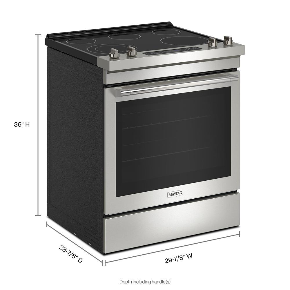 Maytag MES8800PZ 30-Inch Wide Slide-In Electric Range With Air Fry - 6.4 Cu. Ft.