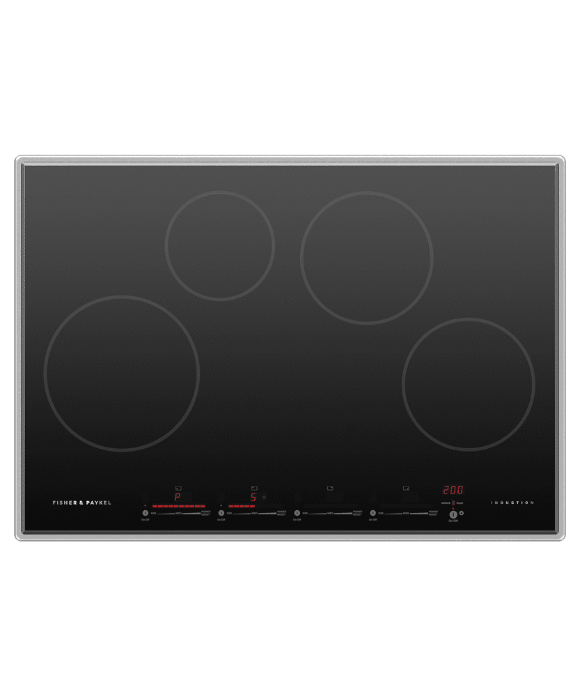 Fisher & Paykel CI304PTX4 Induction Cooktop, 30", 4 Zones