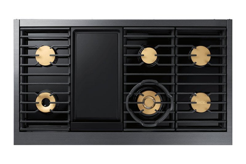 Dacor DOP48M96DPM 48" Pro Dual-Fuel Steam Range, Graphite Stainless Steel, Liquid Propane