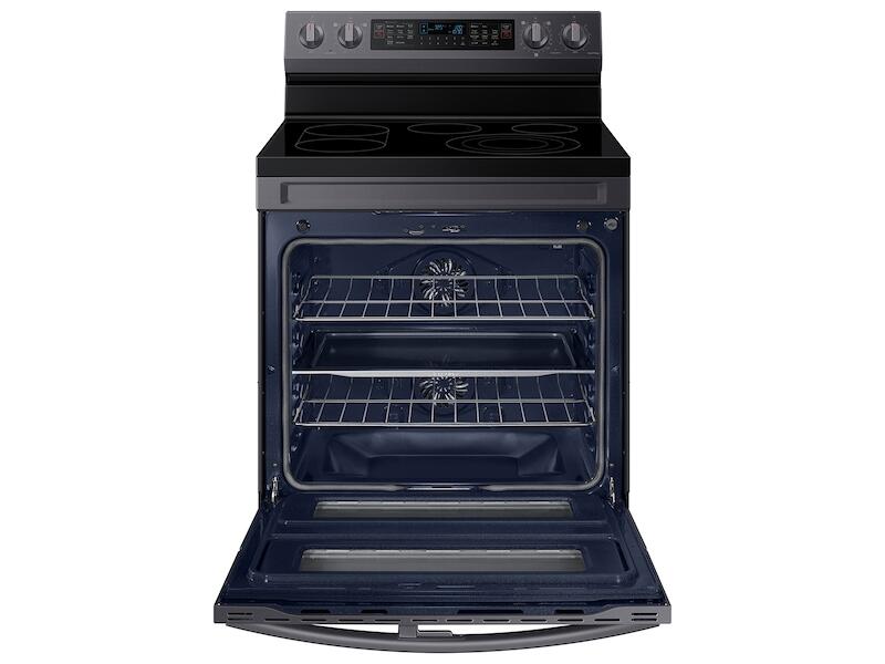 Samsung NE63A6751SG 6.3 Cu. Ft. Smart Freestanding Electric Range With Flex Duo™, No-Preheat Air Fry & Griddle In Black Stainless Steel