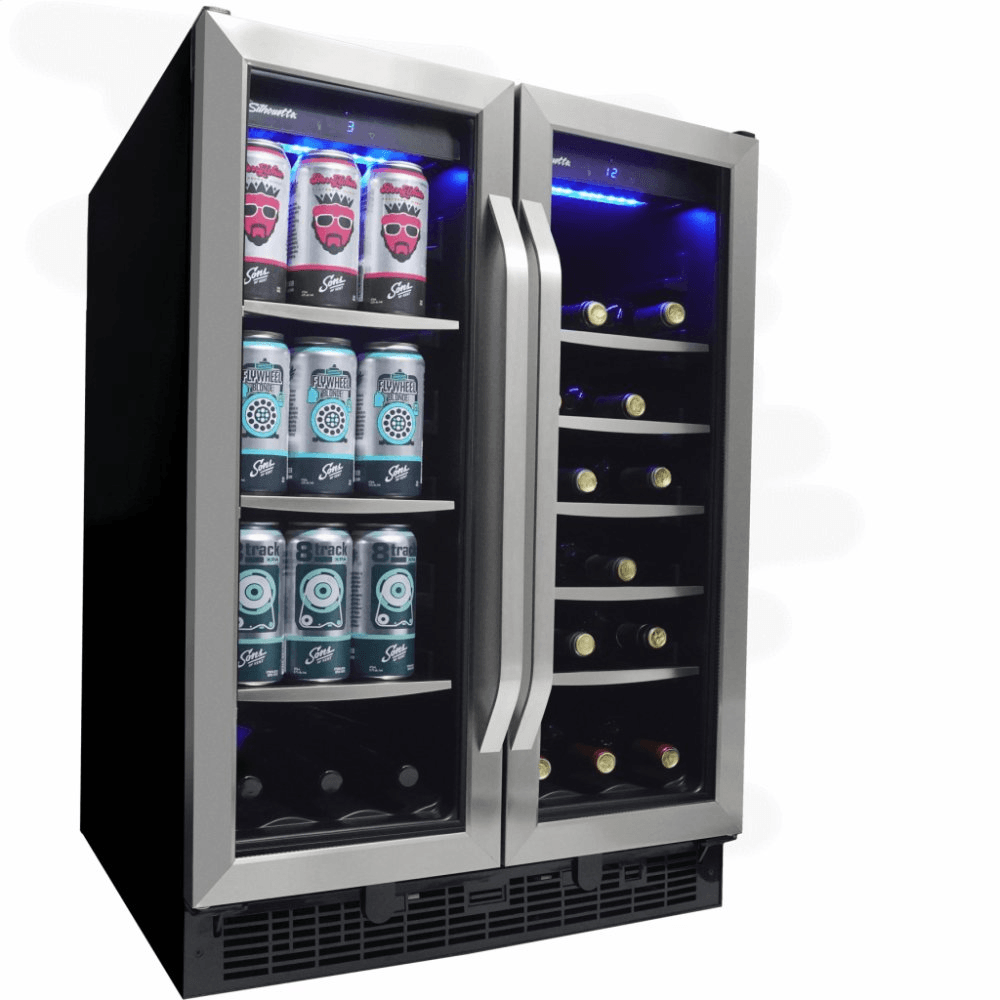 Silhouette SBC051D1BSS Emmental 24" French Door Beverage Center
