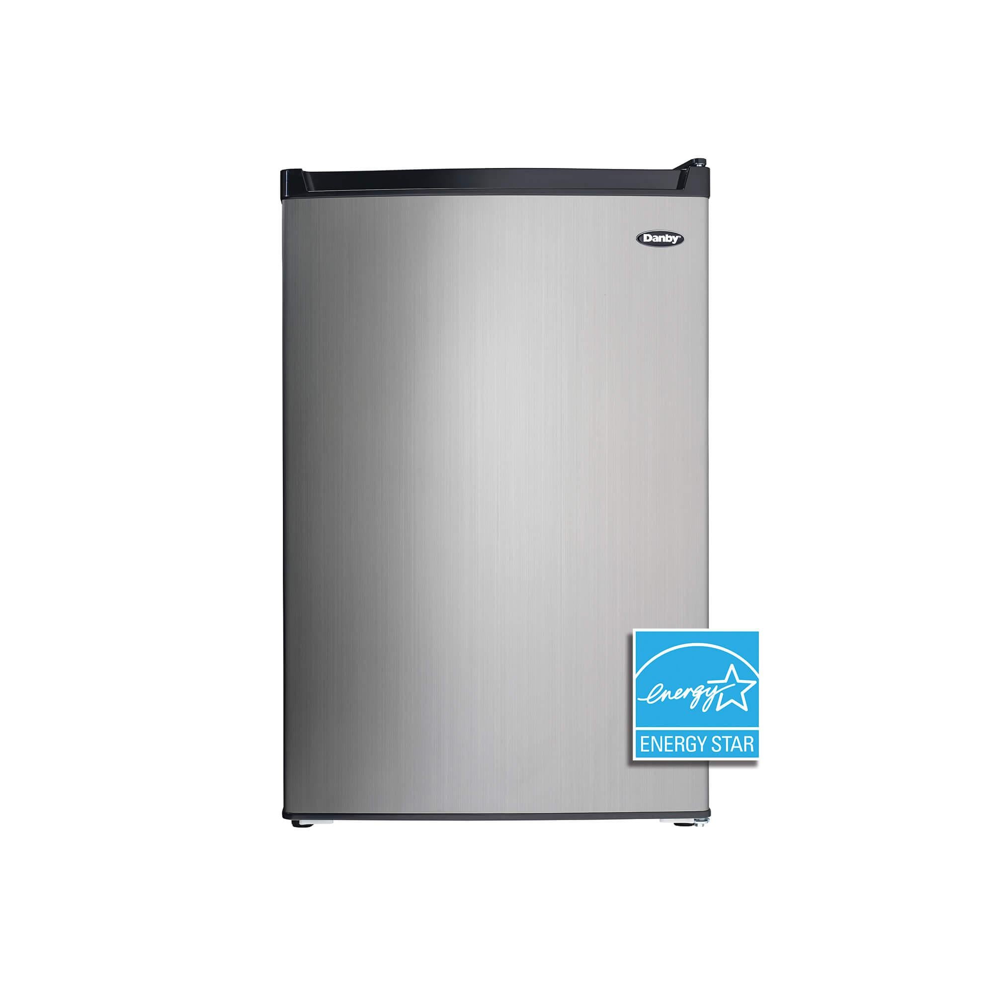 Danby DCR045B1BSLDB Danby 4.5 Cu. Ft. Compact Fridge With True Freezer In Stainless Steel