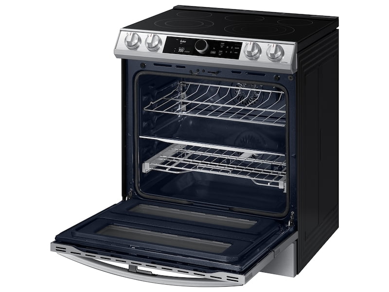 Samsung NE63T8751SS 6.3 Cu. Ft. Flex Duo™ Front Control Slide-In Electric Range With Smart Dial, Air Fry & Wi-Fi In Stainless Steel