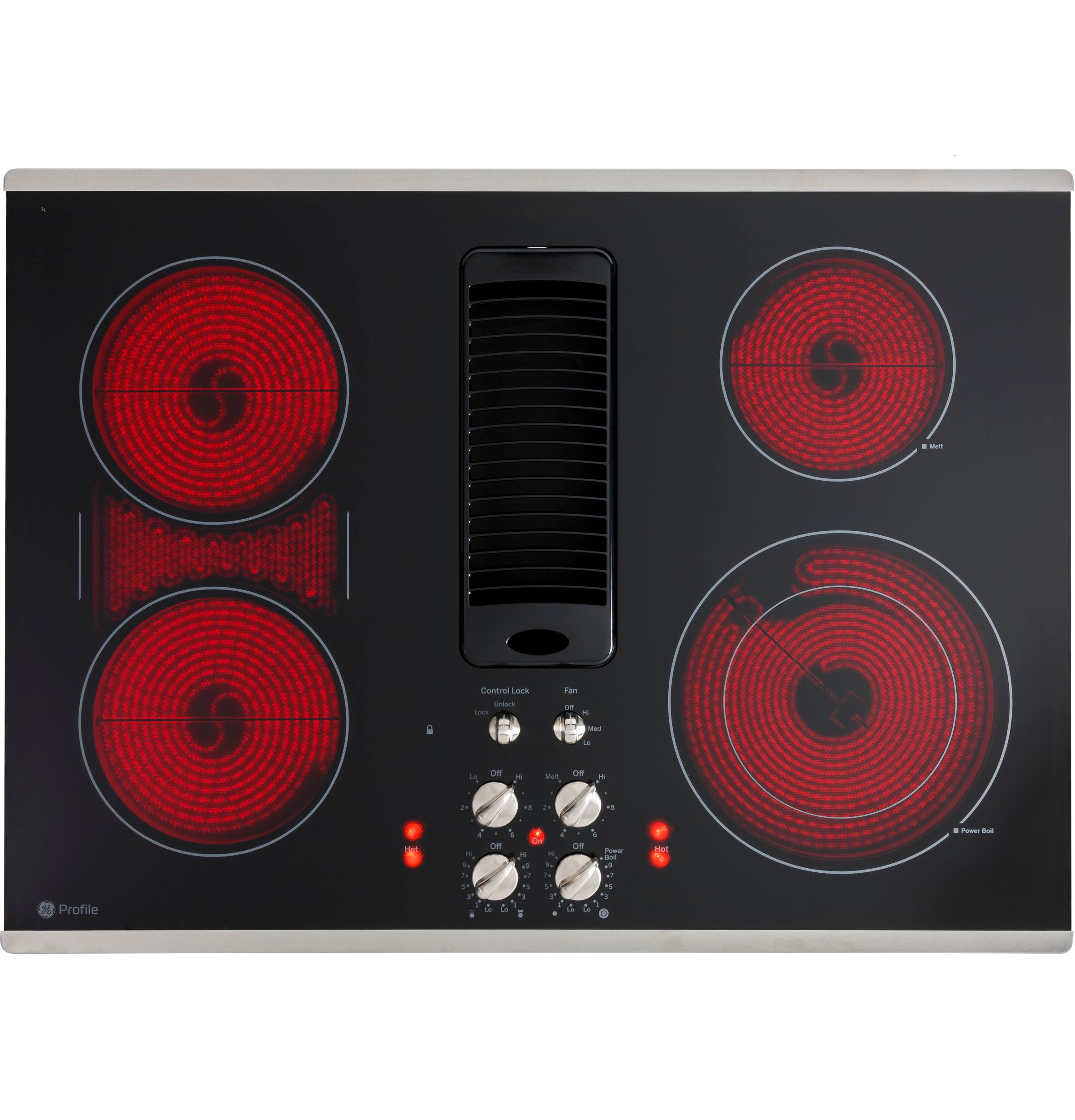 Ge Appliances PP9830SRSS Ge Profile™ 30" Downdraft Electric Cooktop