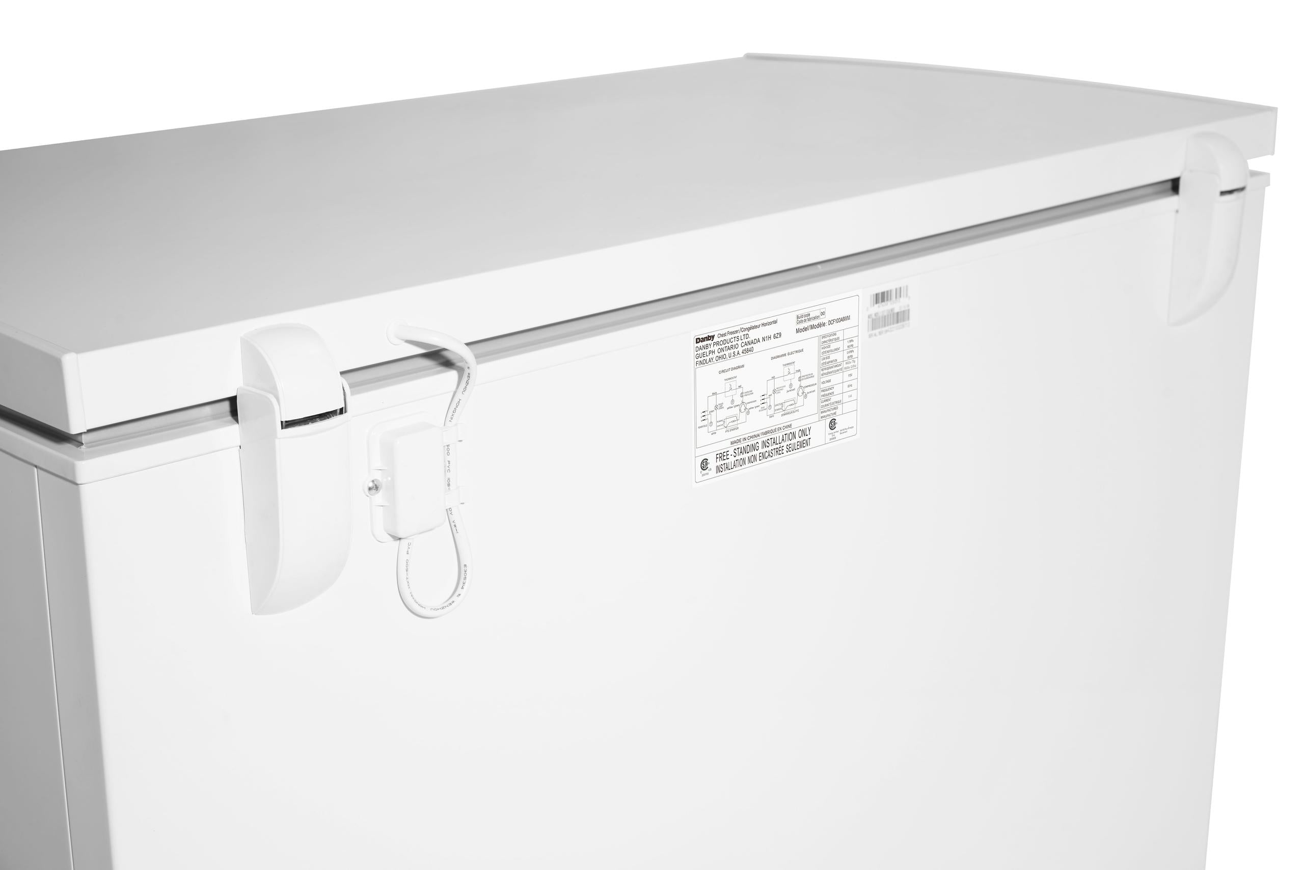 Danby DCF100A6WM Danby 10.0 Cu. Ft. Square Model Chest Freezer Doe