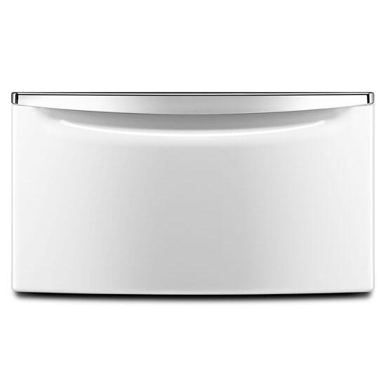 Amana XHPC155XW 15.5" Laundry Pedestal With Chrome Handle And Storage Drawer - White
