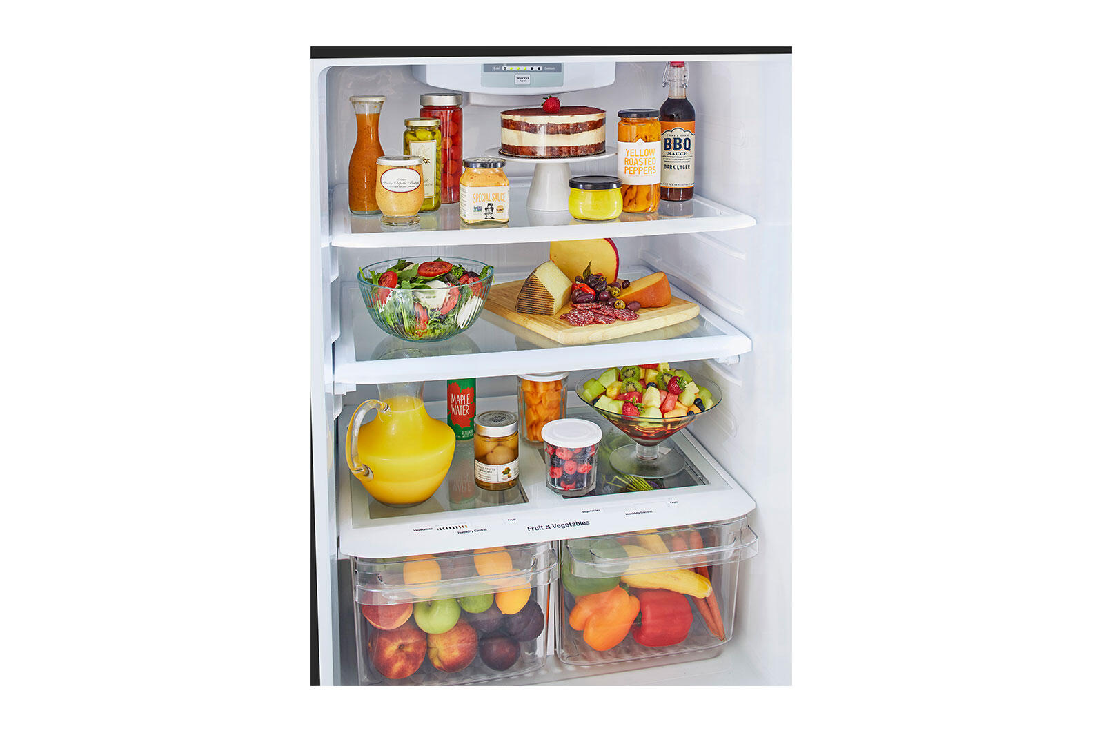 Lg LTCS20020B 20 Cu. Ft. Top Freezer Refrigerator