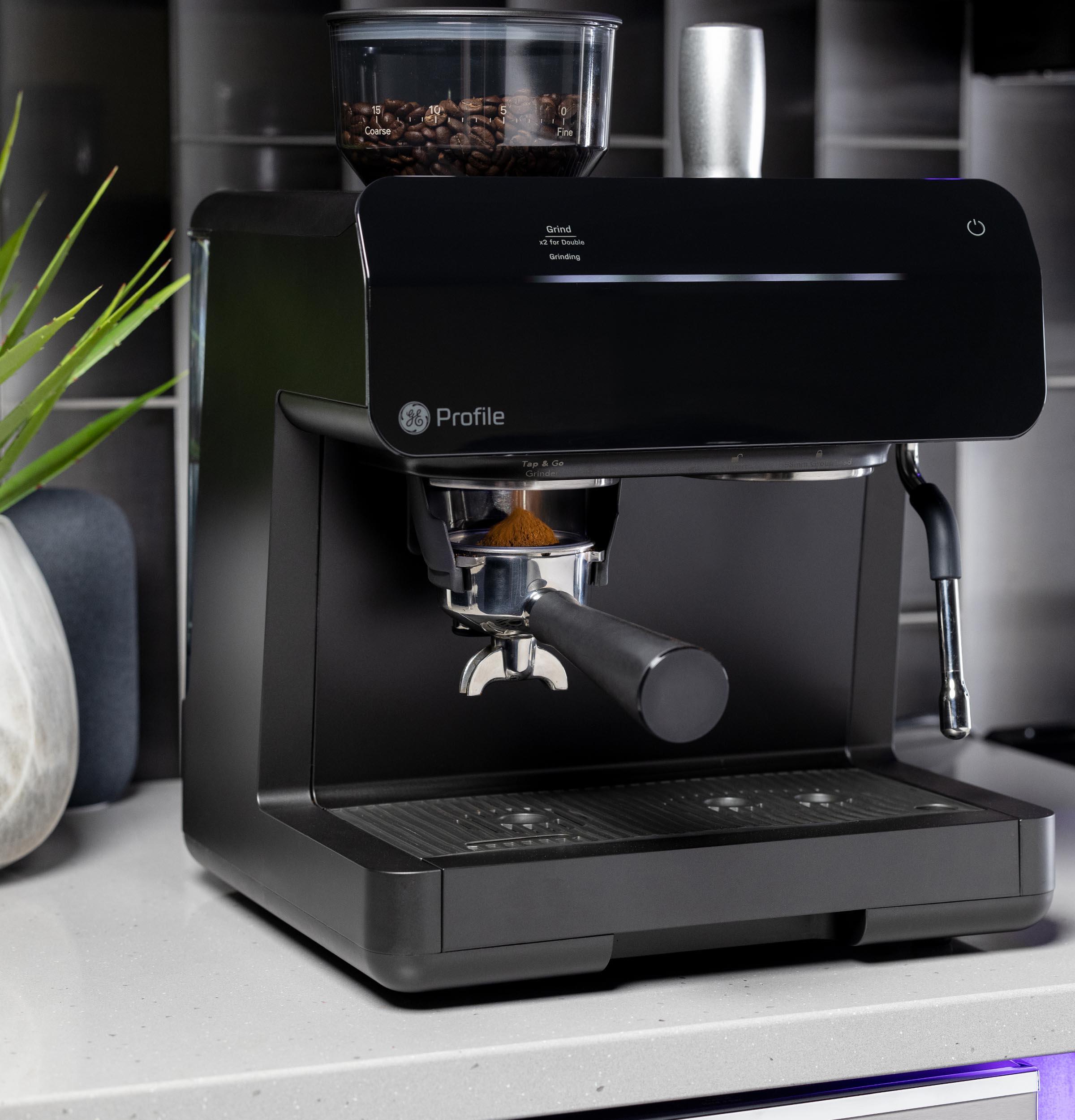 Ge Appliances P7CESAS6RBB Ge Profile™ Semi Automatic Espresso Machine + Frother