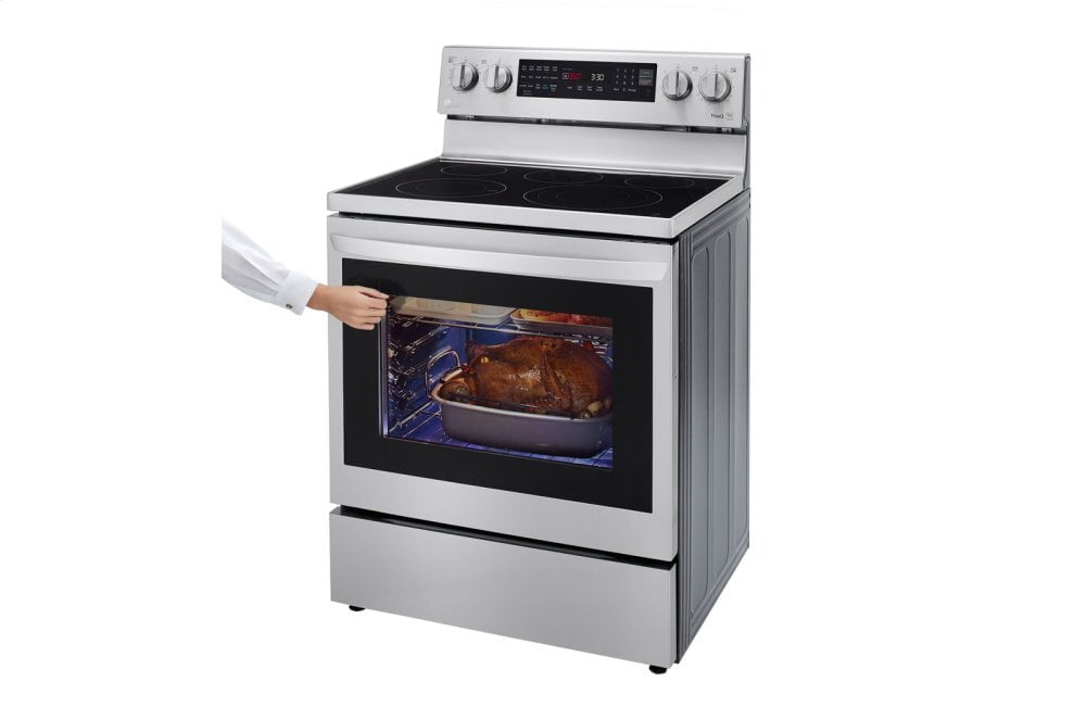 Lg LREL6325F 6.3 Cu Ft. Smart Wi-Fi Enabled True Convection Instaview® Electric Range With Air Fry