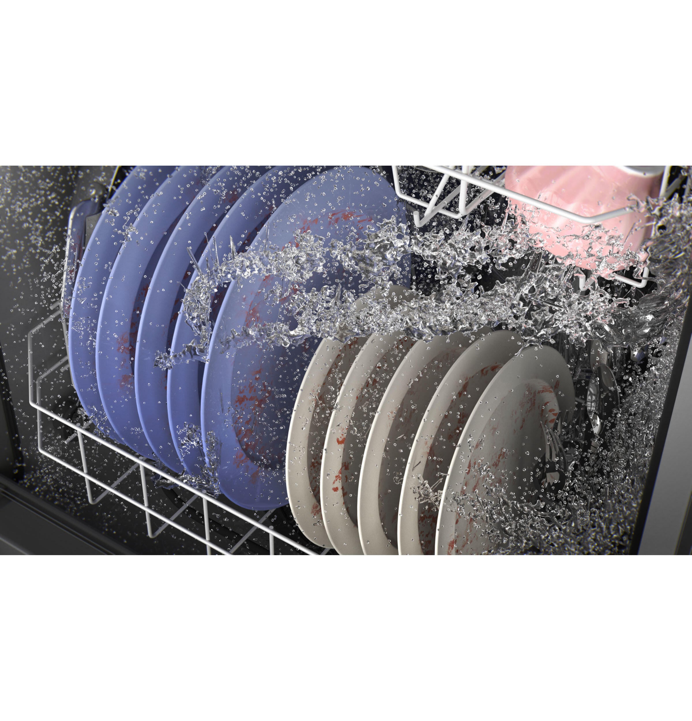 Ge Appliances GDF550PGRBB Ge® Front Control With Plastic Interior Dishwasher With Sanitize Cycle & Dry Boost