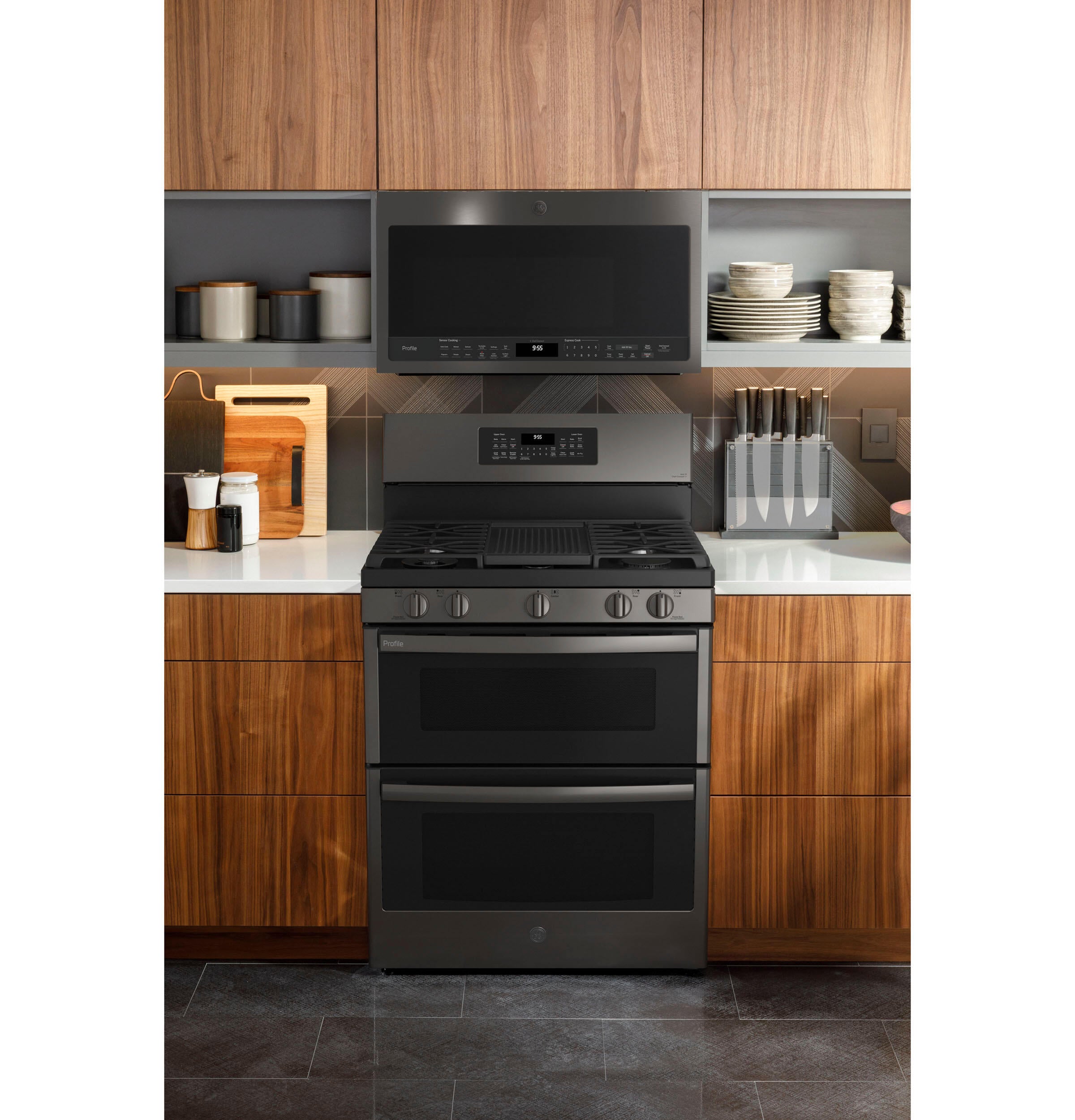 Ge Appliances PGB965BPTS Ge Profile™ 30" Free-Standing Gas Double Oven Convection Range With No Preheat Air Fry
