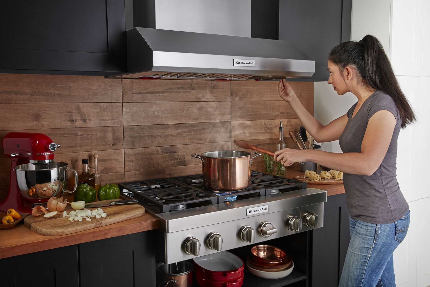 Kitchenaid KCGC506JSS Kitchenaid® 36'' 6-Burner Commercial-Style Gas Rangetop - Stainless Steel