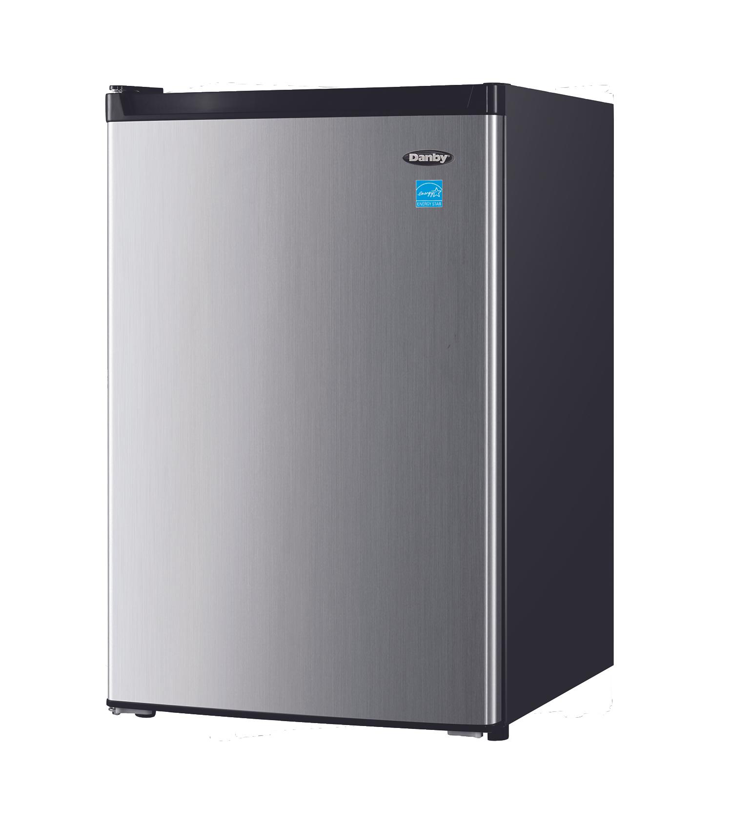 Danby DCR045B1BSLDB Danby 4.5 Cu. Ft. Compact Fridge With True Freezer In Stainless Steel