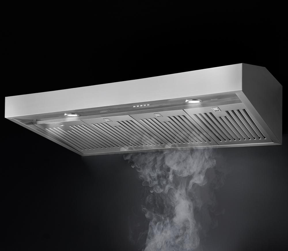 Forzacucina FH4824 48 Inch Professional Wall Mounted Range Hood, 24 Inches Tall