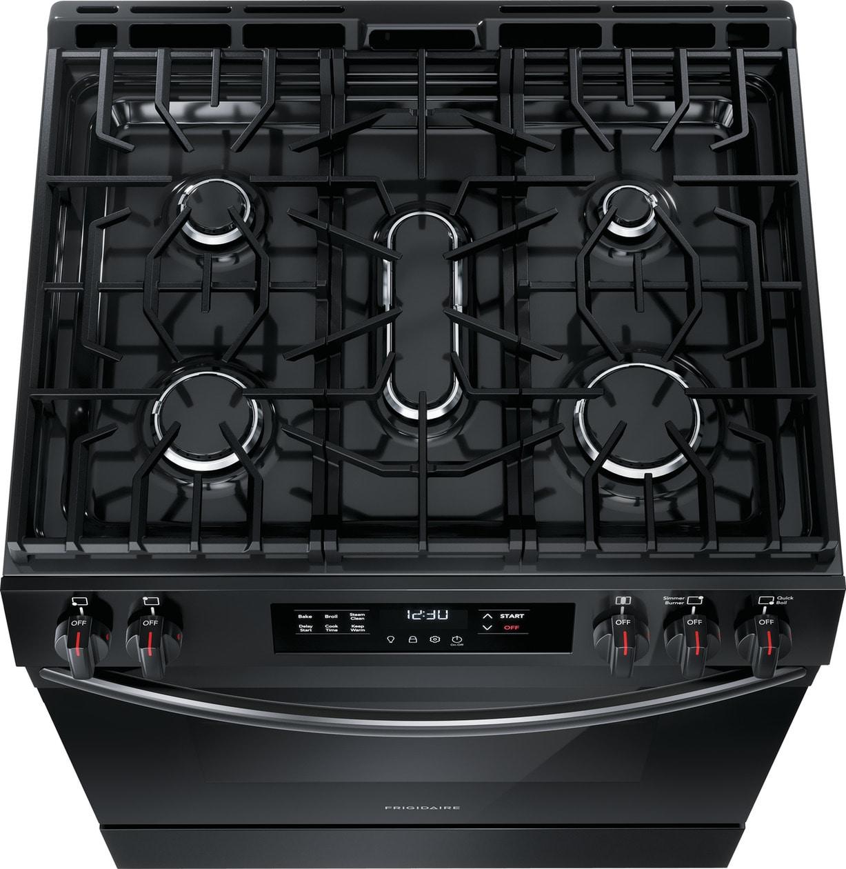 Frigidaire FCFG3062AB Frigidaire 30" Front Control Gas Range With Quick Boil