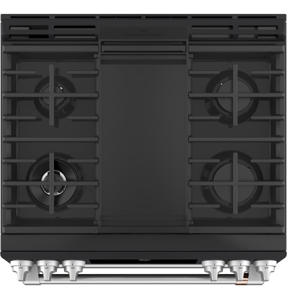 Cafe C2S950P3MD1 Café 30" Smart Slide-In, Front-Control, Dual-Fuel, Double-Oven Range With Convection