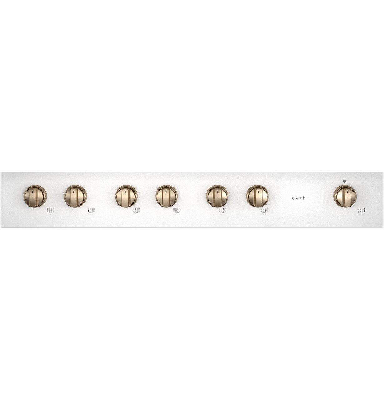 Cafe CGU486P4TW2 Café™ 48" Commercial-Style Gas Rangetop With 6 Burners And Integrated Griddle (Natural Gas)