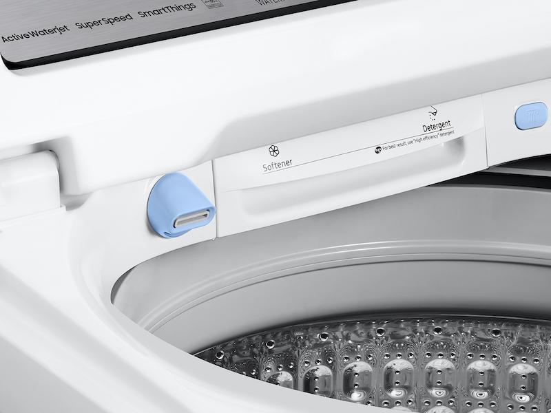 Samsung WA54CG7105AW 5.4 Cu. Ft. Extra-Large Capacity Smart Top Load Washer With Activewave™ Agitator And Super Speed Wash In White