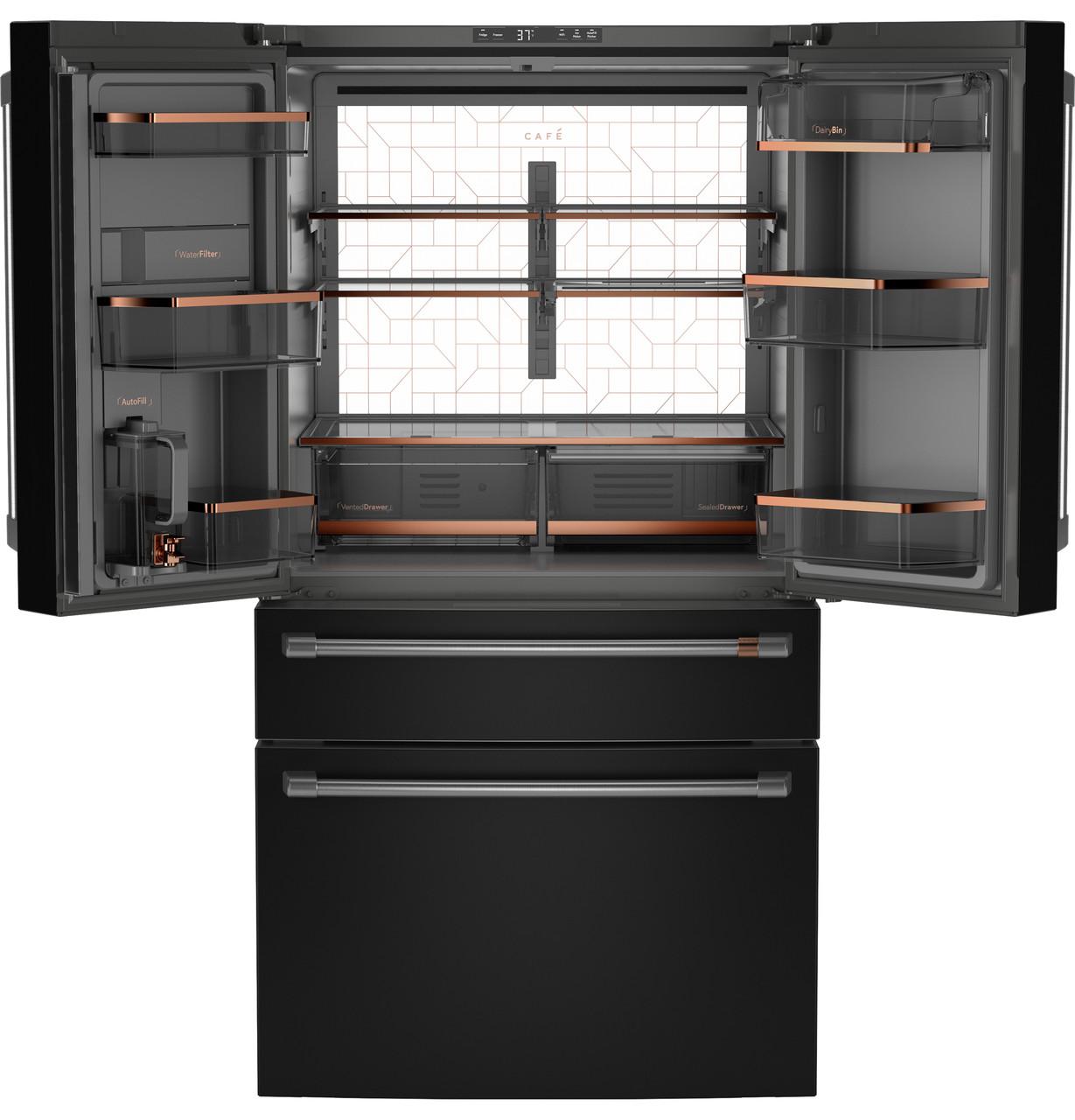 Cafe CGE29DP3TD1 Café™ Energy Star® 28.7 Cu. Ft. Smart 4-Door French-Door Refrigerator With Dual-Dispense Autofill Pitcher