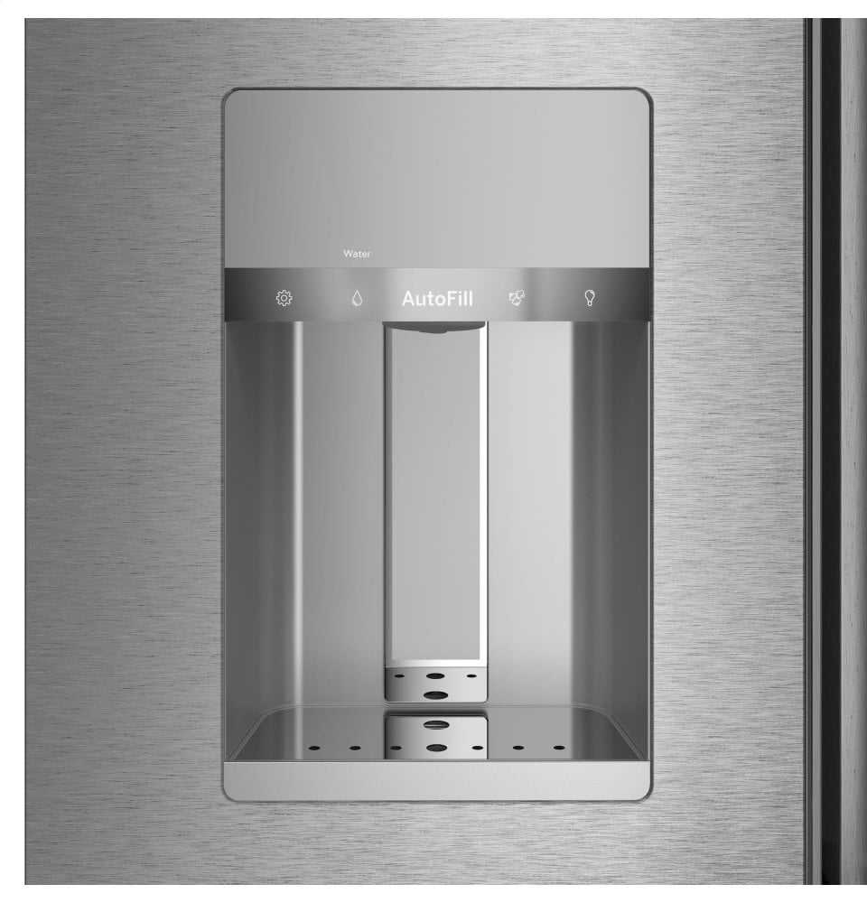 Cafe CVE28DM5NS5 Café Energy Star® 27.8 Cu. Ft. Smart 4-Door French-Door Refrigerator In Platinum Glass