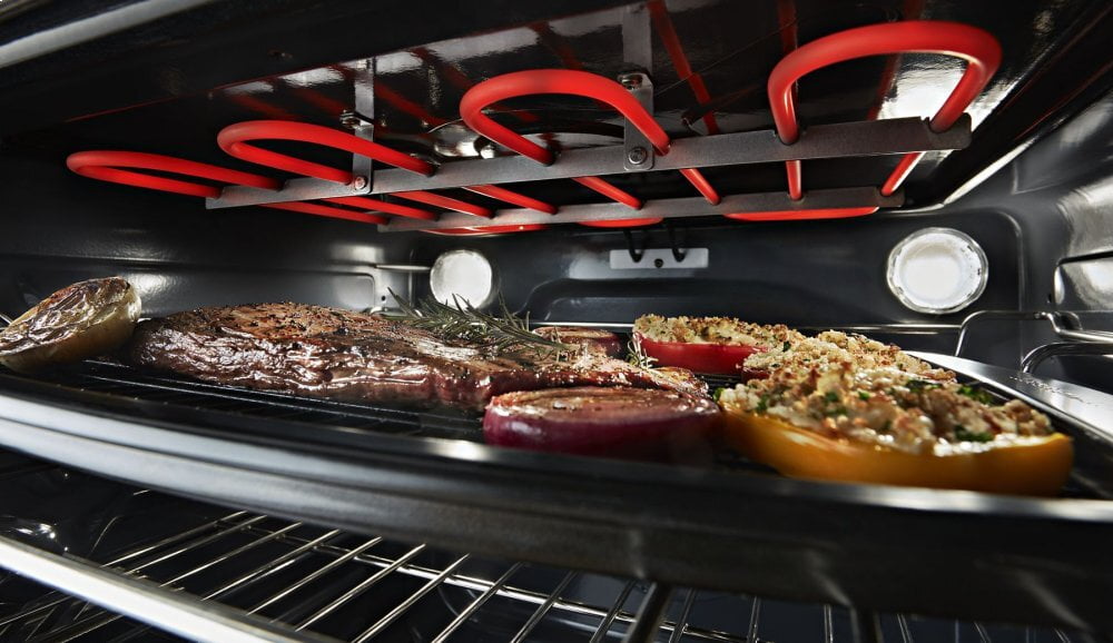 Kitchenaid KSEG700ESS 30-Inch 5-Element Electric Slide-In Convection Range - Stainless Steel