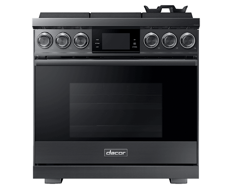 Dacor DOP36M96GLM 36" Pro Gas Range, Graphite Stainless Steel, Natural Gas