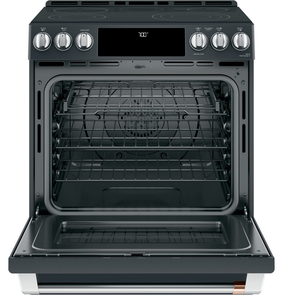 Cafe CES700P3MD1 Café 30" Smart Slide-In, Front-Control, Radiant And Convection Range