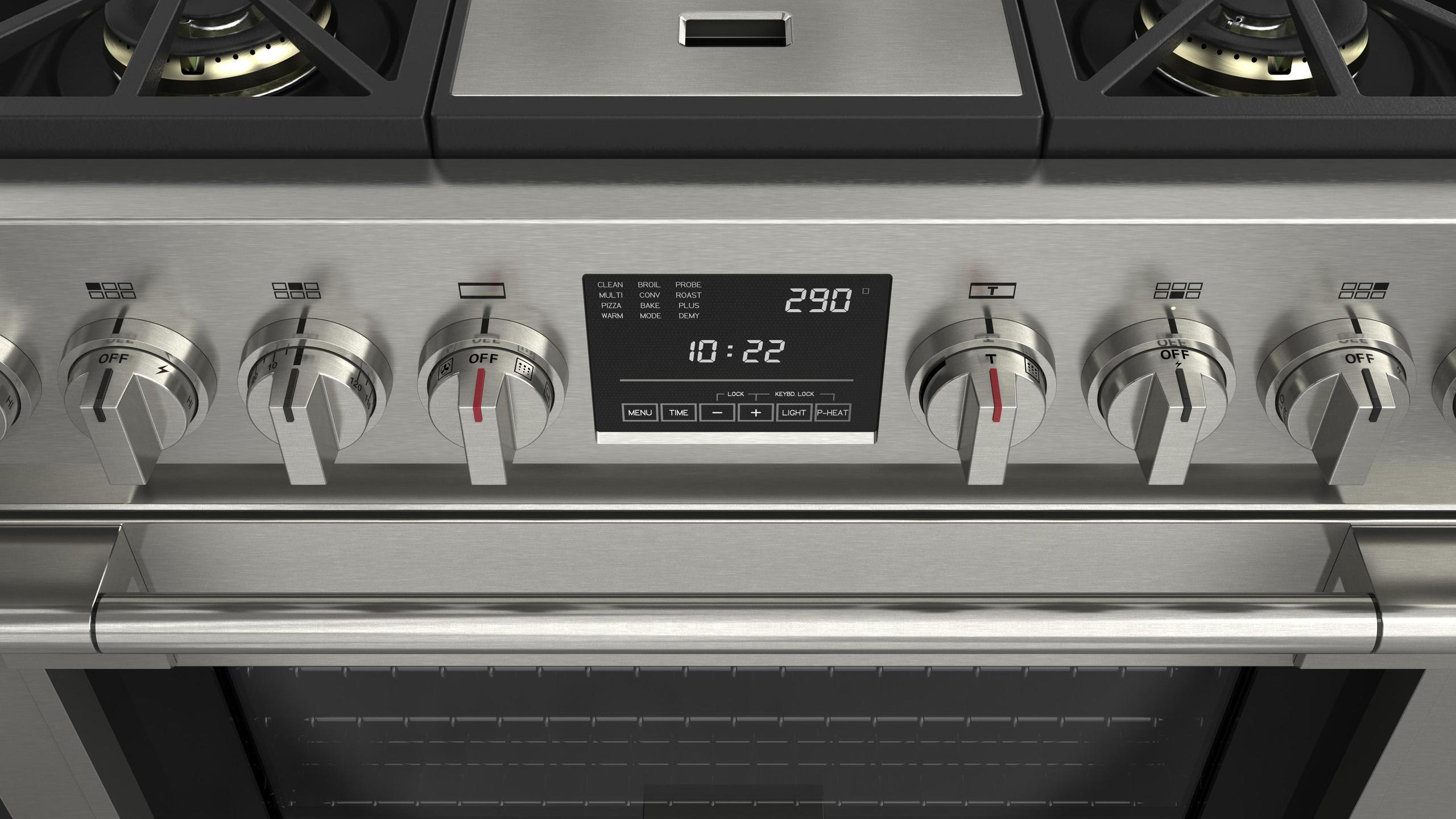 Fulgor Milano F6PDF364GS1 36 Dual Fuel Pro Range With Griddle