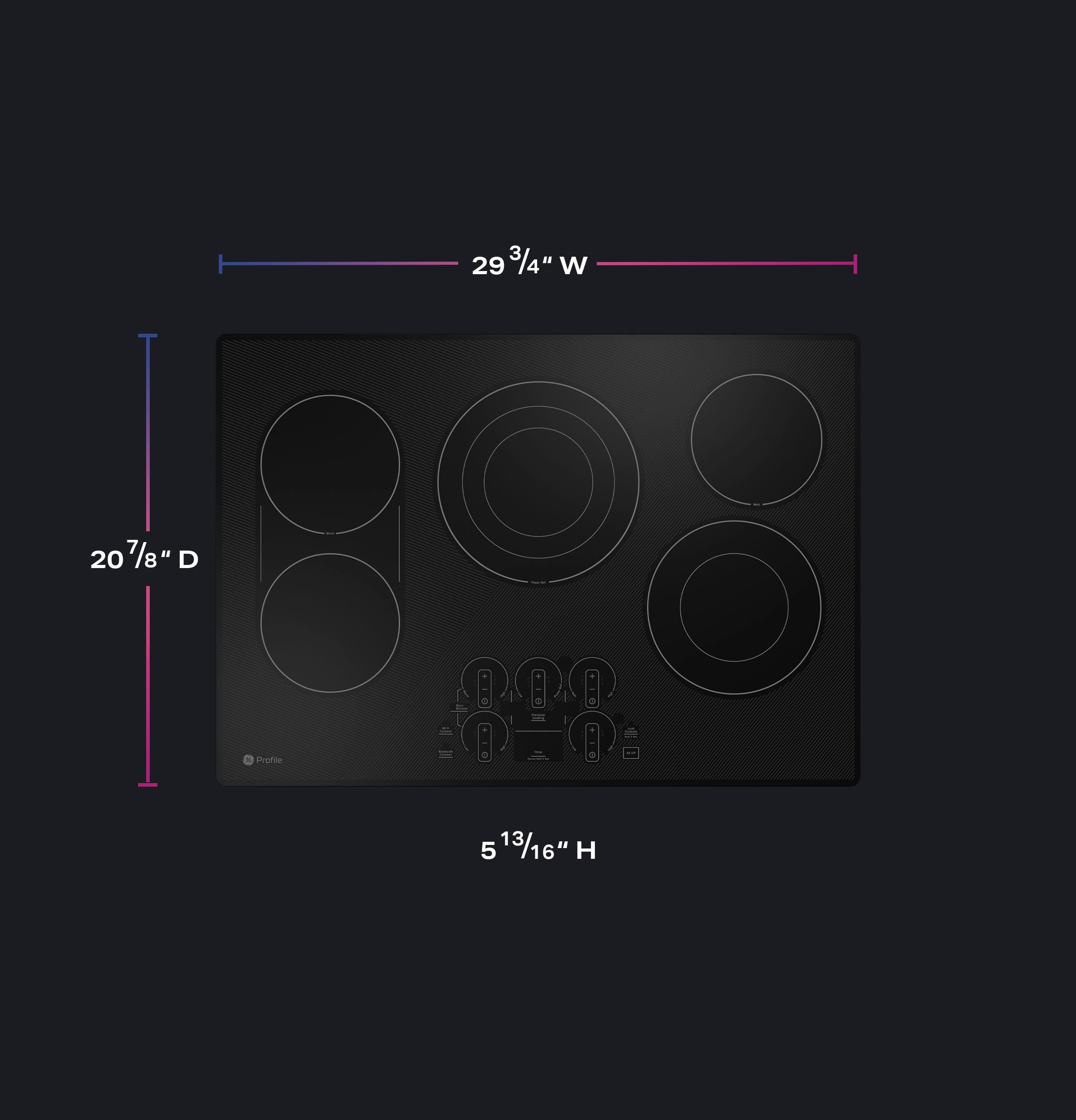 Ge Appliances PEP9030DTBB Ge Profile™ 30" Built-In Touch Control Electric Cooktop