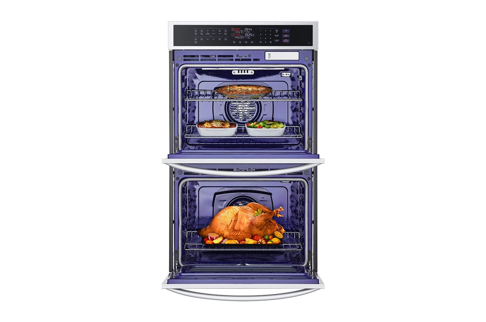 Lg WDEP9427F 9.4 Cu. Ft. Smart Double Wall Oven With Instaview®, True Convection, Air Fry, And Steam Sous Vide