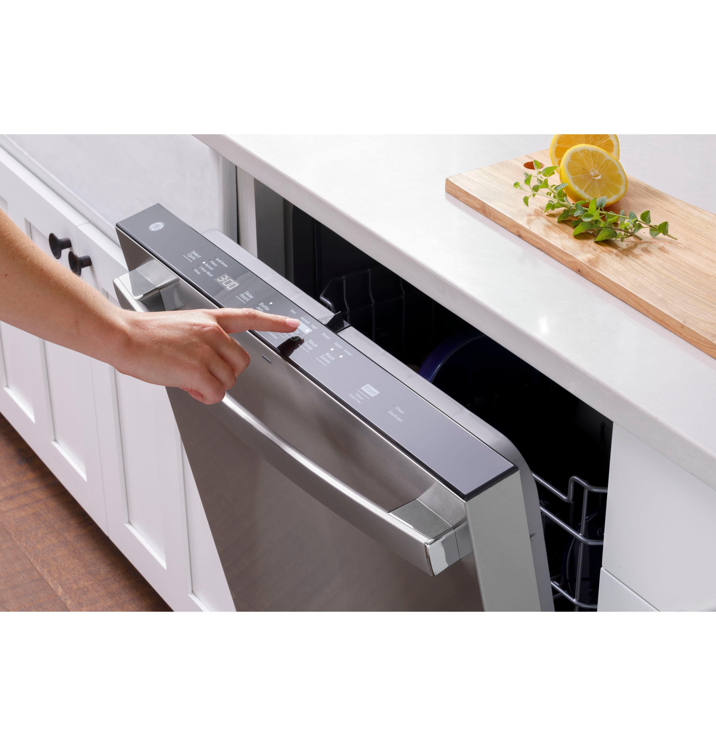Ge Appliances GDT630PGRBB Ge® Top Control With Plastic Interior Dishwasher With Sanitize Cycle & Dry Boost