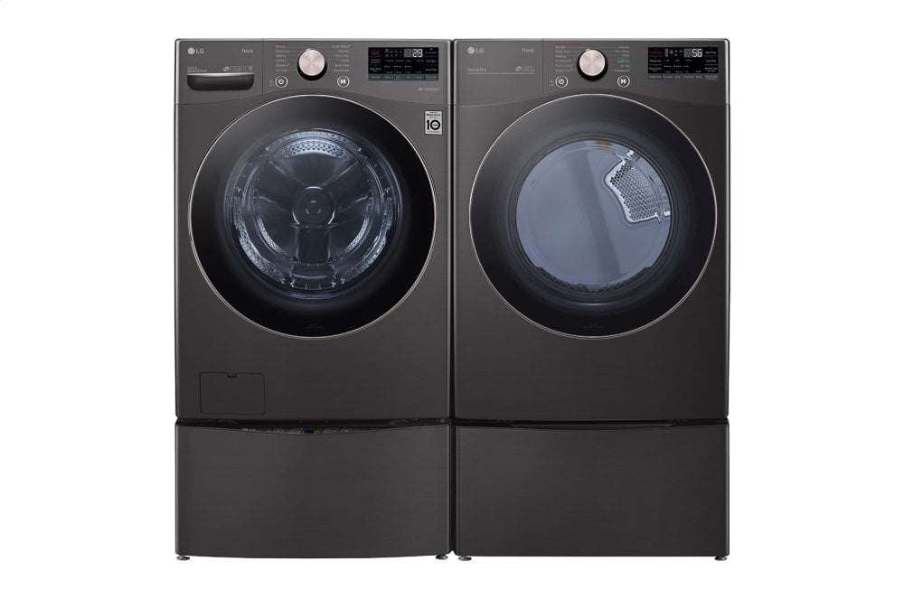 Lg DLGX4001B 7.4 Cu. Ft. Ultra Large Capacity Smart Wi-Fi Enabled Front Load Gas Dryer With Turbosteam™ And Built-In Intelligence