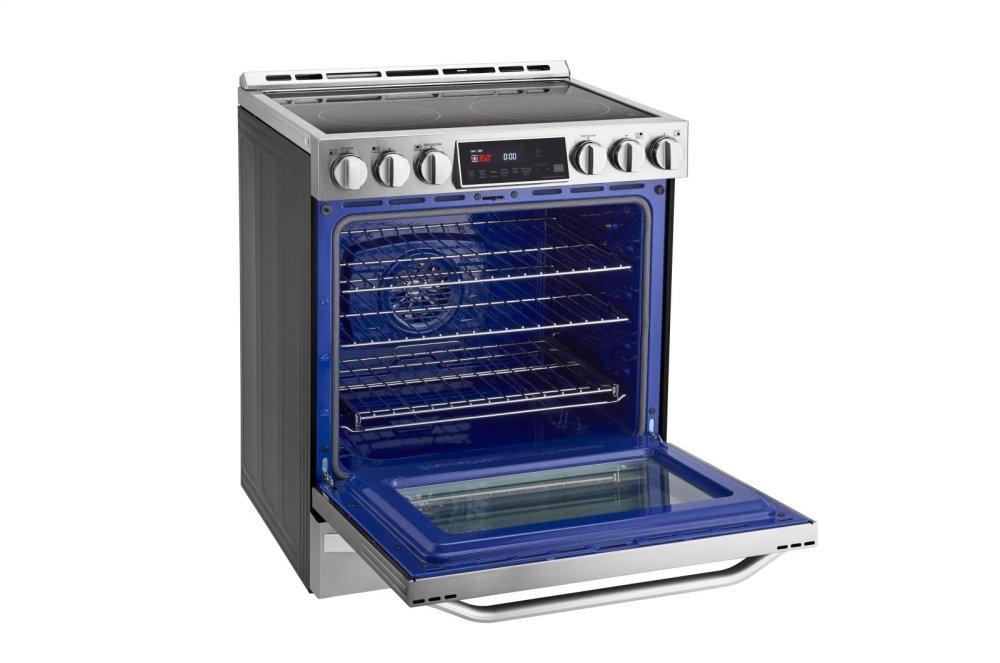Lg LSSE3027ST Lg Studio 6.3 Cu. Ft. Electric Single Oven Slide-In-Range With Probake Convection®