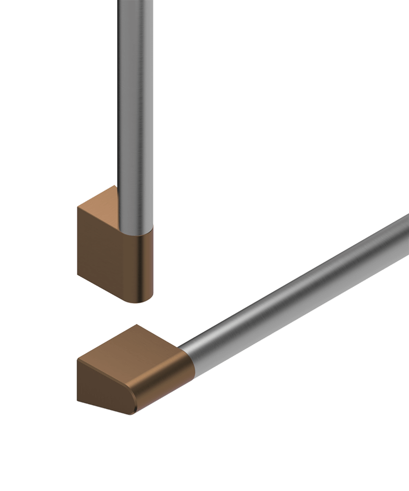Fisher & Paykel AHP3RD3084WDC Professional Round Flush Handle Kit For Integrated Refrigerator Freezer, 30"