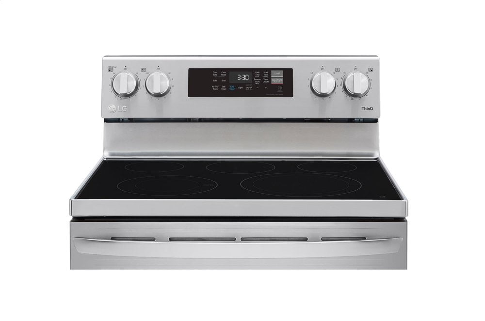 Lg LREL6323S 6.3 Cu Ft. Smart Wi-Fi Enabled Fan Convection Electric Range With Air Fry & Easyclean®
