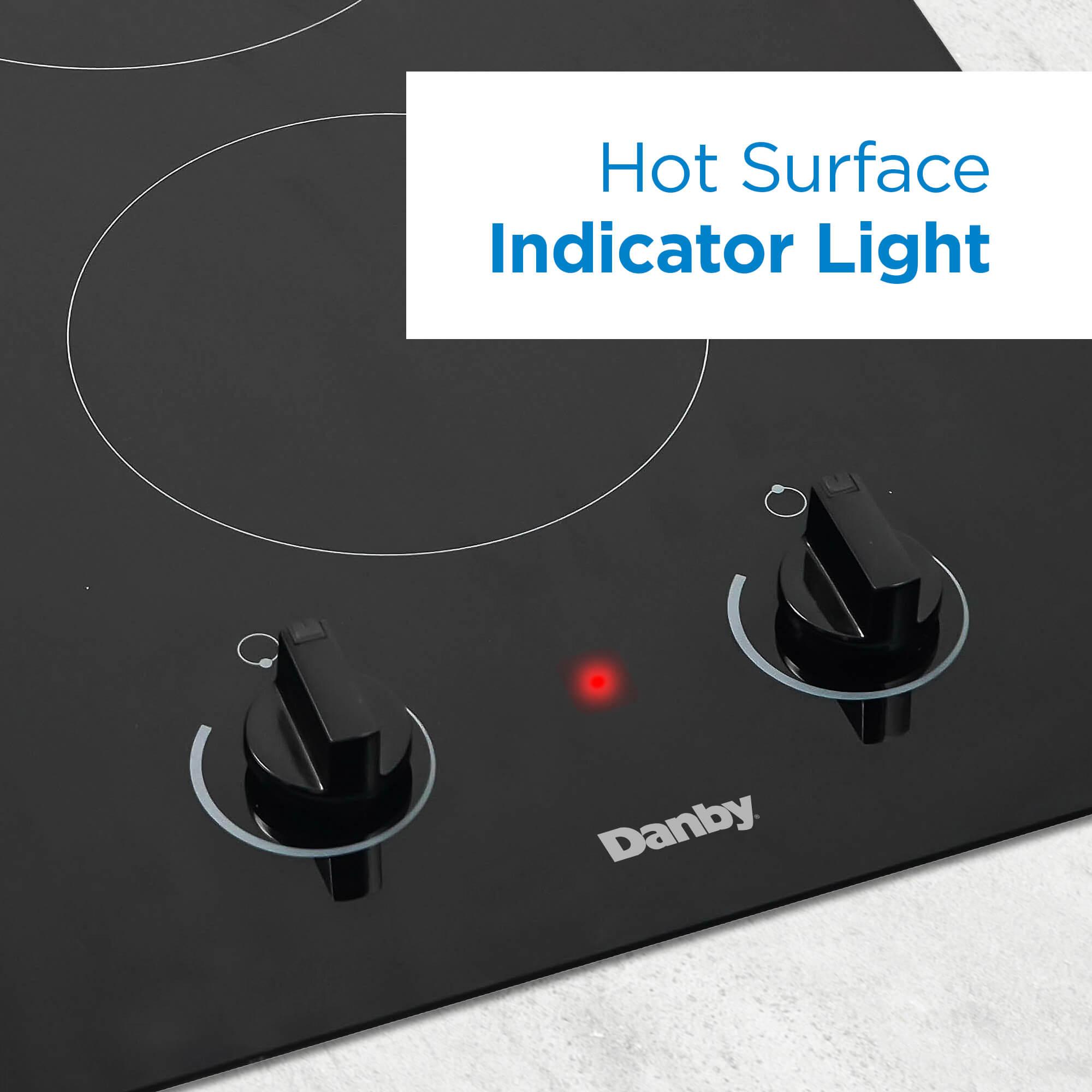 Danby DRC14A1BD Danby 14-Inch Radiant 2 Burner Cooktop