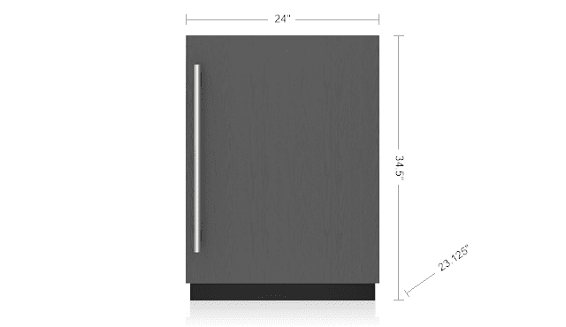 Sub-Zero DEU2450CIR 24" Designer Undercounter Refrigerator/Freezer With Ice Maker - Panel Ready
