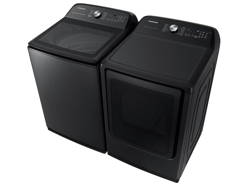 Samsung DVG52A5500V 7.4 Cu. Ft. Smart Gas Dryer With Steam Sanitize+ In Brushed Black