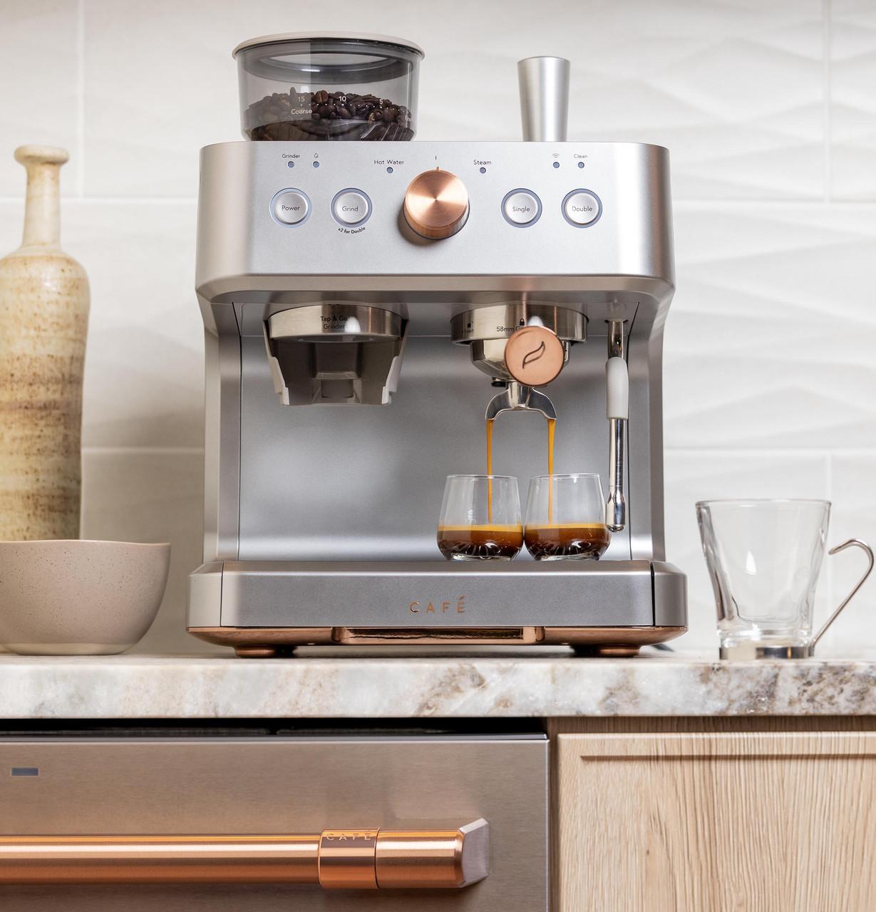 Cafe C7CESAS2RS3 Café™ Bellissimo Semi Automatic Espresso Machine + Frother