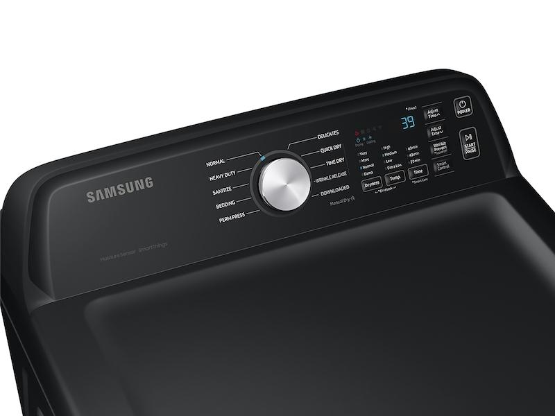 Samsung DVG47CG3500V 7.4 Cu. Ft. Smart Gas Dryer With Sensor Dry In Brushed Black