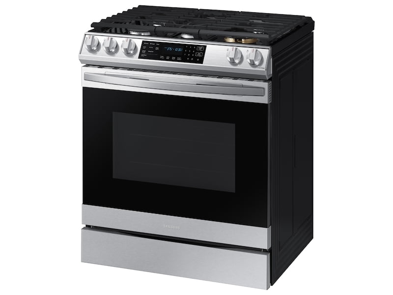Samsung NX60T8511SS 6.0 Cu. Ft. Front Control Slide-In Gas Range With Air Fry & Wi-Fi In Stainless Steel