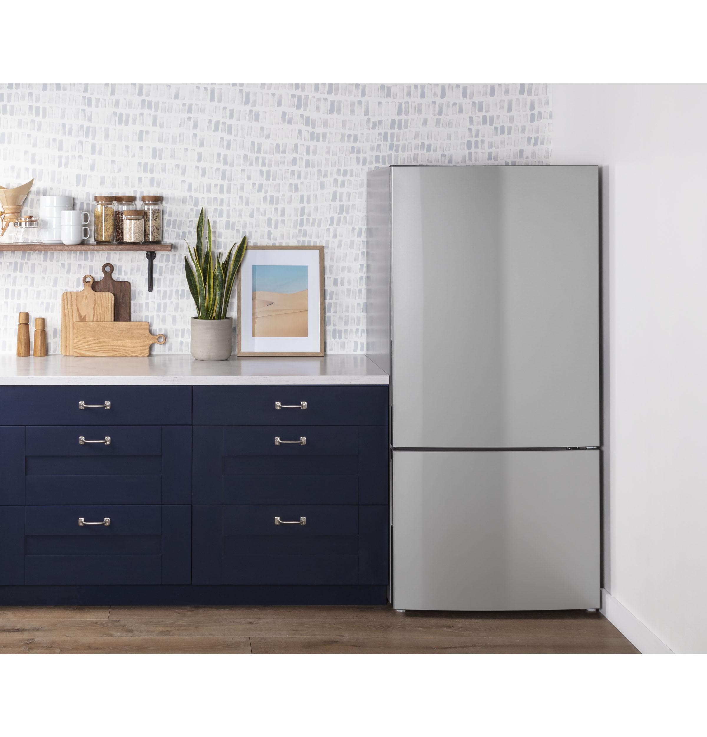 Ge Appliances GBE17HYRFS Ge® Energy Star® 17.7 Cu. Ft. Counter-Depth Bottom-Freezer Refrigerator