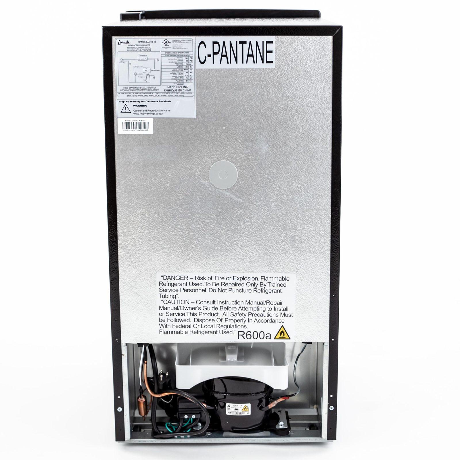 Avanti RMRT30X6BLIS 3.0 Cu. Ft. Retro Compact Refrigerator